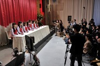 CM撮影の様子。