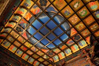 131年ぶりに新調された善巧寺の天井画。