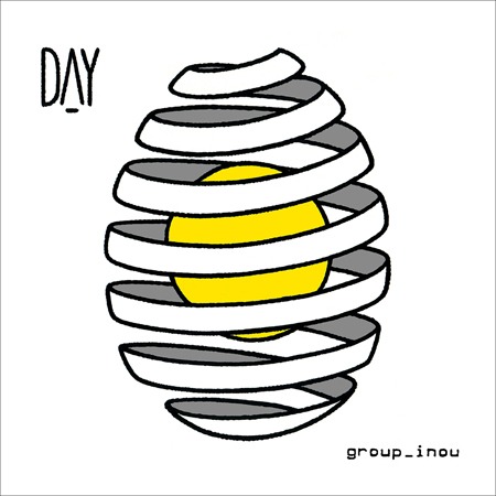 group_inou最新アルバム「DAY」のジャケット。