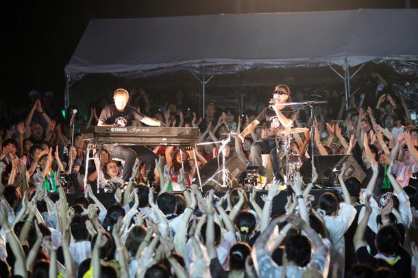 本日9月1日に行われた→Pia-no-jaC←日比谷野外大音楽堂公演の模様。（Photography：Takumi Nakajima）
