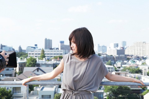 広告撮影の様子。