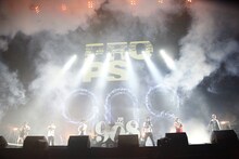 「PROPS feat. KEN THE 390, LB, HI-SO, KLOOZ, サイプレス上野」の曲中の模様。