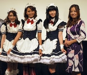 加藤夏希とAKB48仲谷＆中田、萌えメイド姿で舞台挨拶