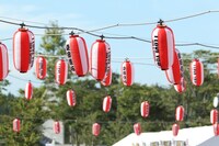 提灯には「I LOVE YOU –now & forever-」と「桑田佳祐」の文字が印刷されている。