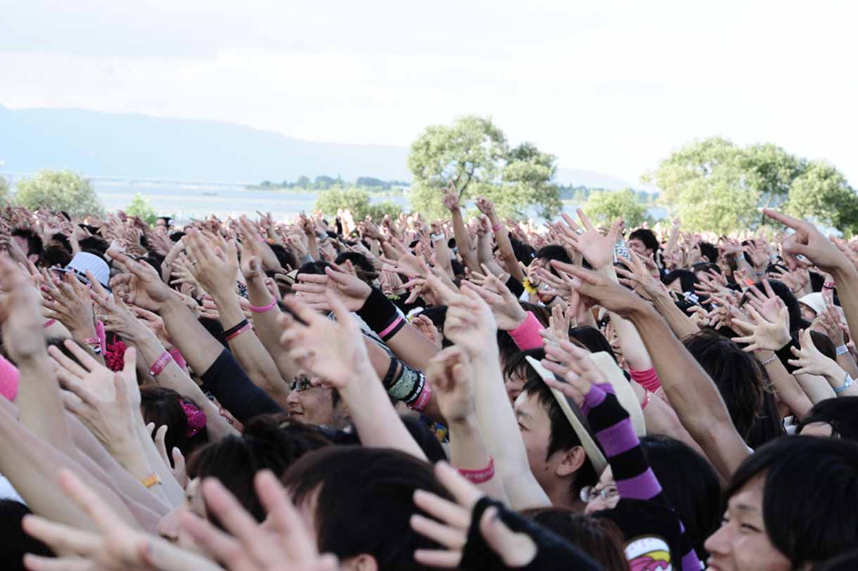「イナズマロック フェス 2012」会場の様子。