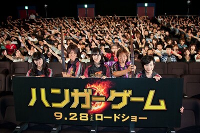 「ハンガー・ゲーム」ジャパンプレミアでのフォトセッションより。 (C) 2012 LIONS GATE FILMS INC. ALL RIGHTS RESERVED.