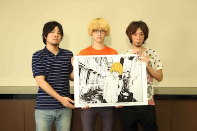 左から椙本晃佑、ハンサムケンヤ、浅野いにお。