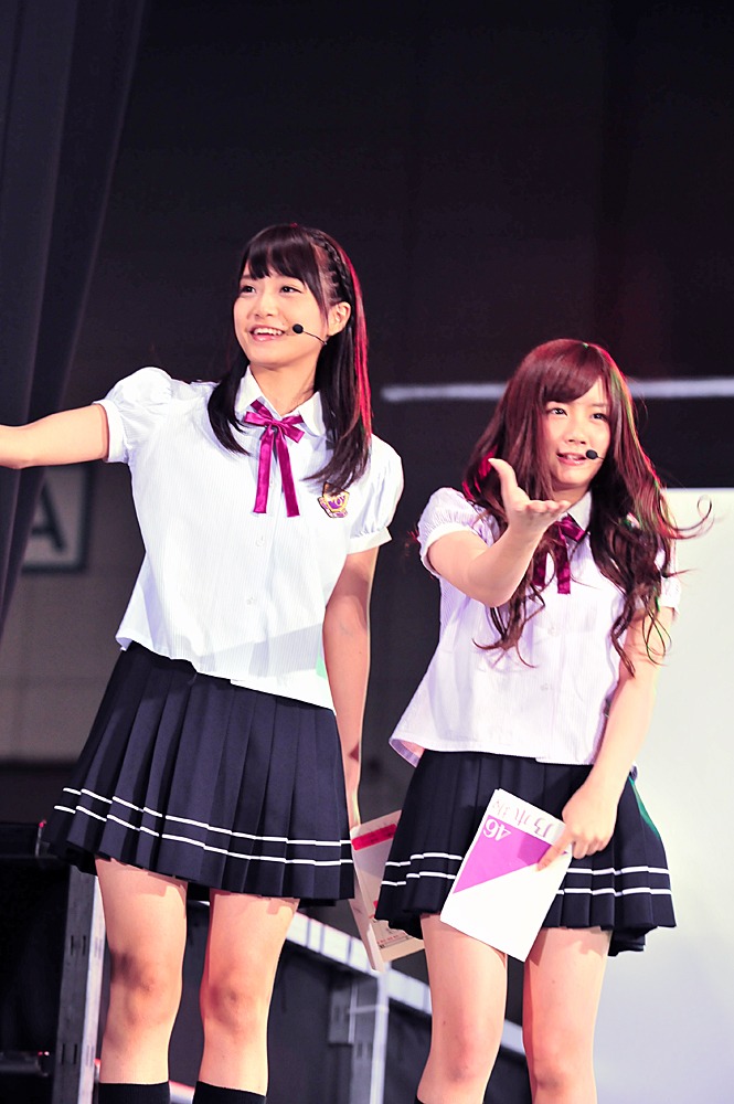 本日イベントの司会を務めた深川麻衣、畠中清羅（写真左から）。