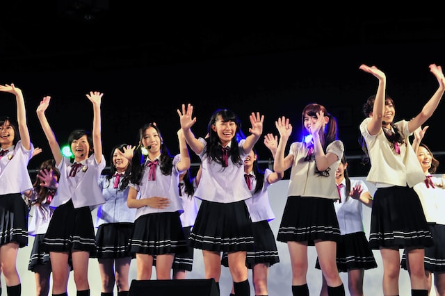 「走れ！Bicycle」発売記念全国握手会イベントの様子。