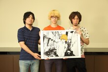 写真左から椙本晃佑、ハンサムケンヤ、浅野いにお。