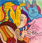 「たむらてん」ではさまざまなタッチの作品を楽しめる。