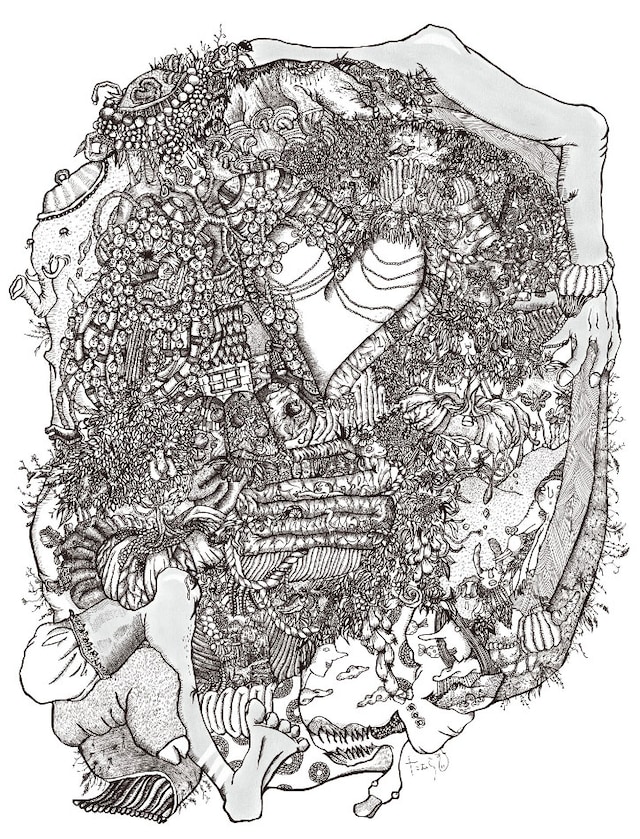 「たむらてん」に展示されるたむらぱんの作品。