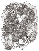 「たむらてん」に展示されるたむらぱんの作品。