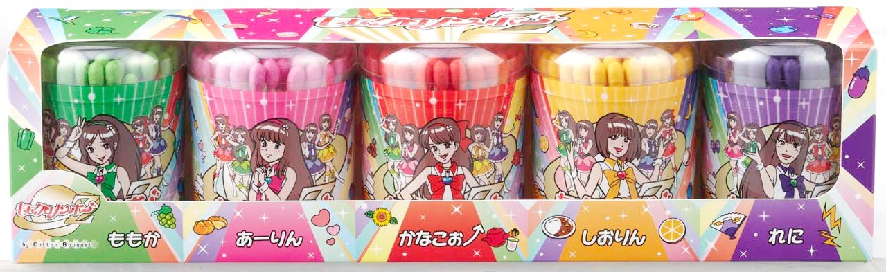 「ももクロメンボーZ」5色セットのパッケージ。