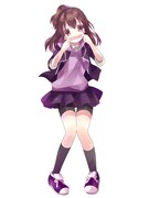 ギャグセンスがある変人（パープル / お笑い担当）のイメージイラスト。