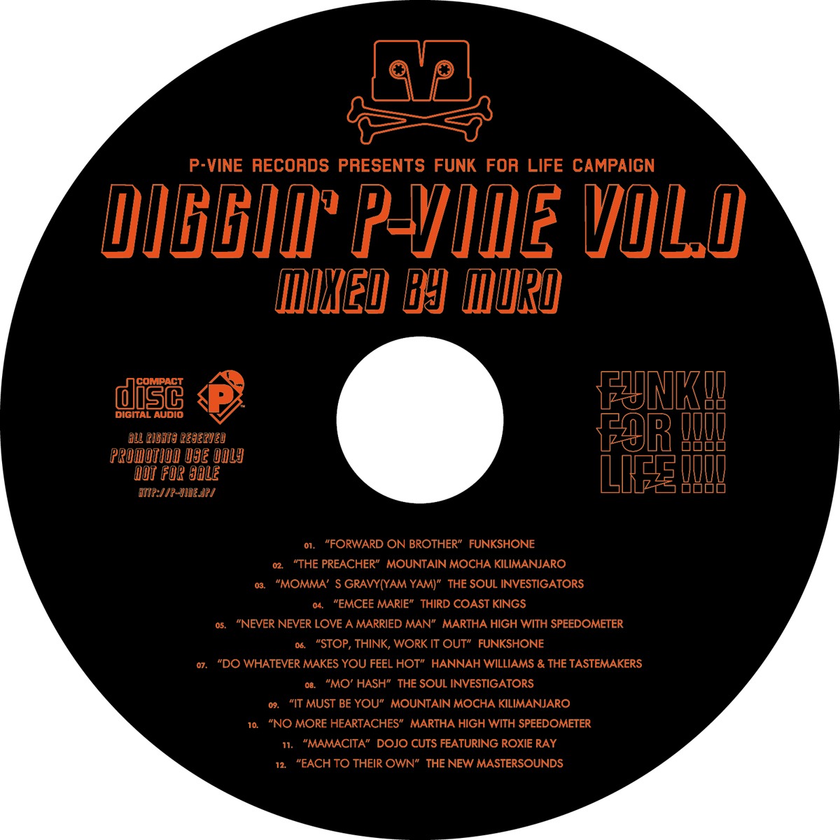 非売品ミックスCD「DIGGIN' P-VINE VOL.0」