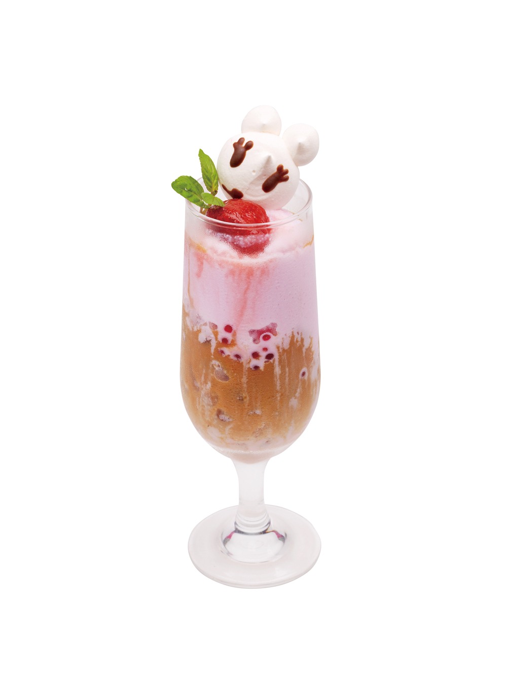 「モモカフェ」オリジナルメニューの自家製ケフィアのMOMO色スムージー。