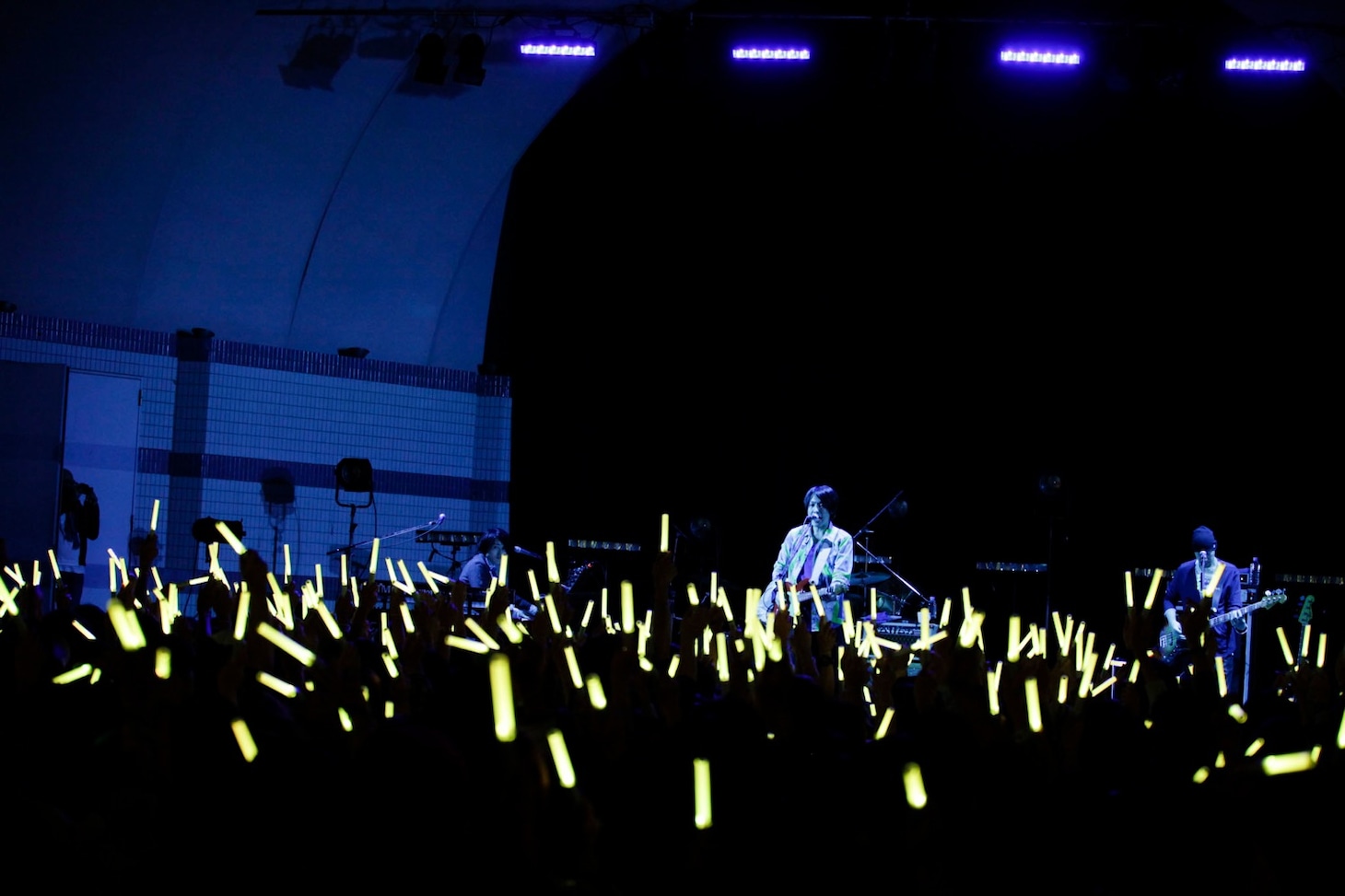 昨日10月24日の「フジファブリックFREE LIVE at 代々木公園野外ステージ」の様子。