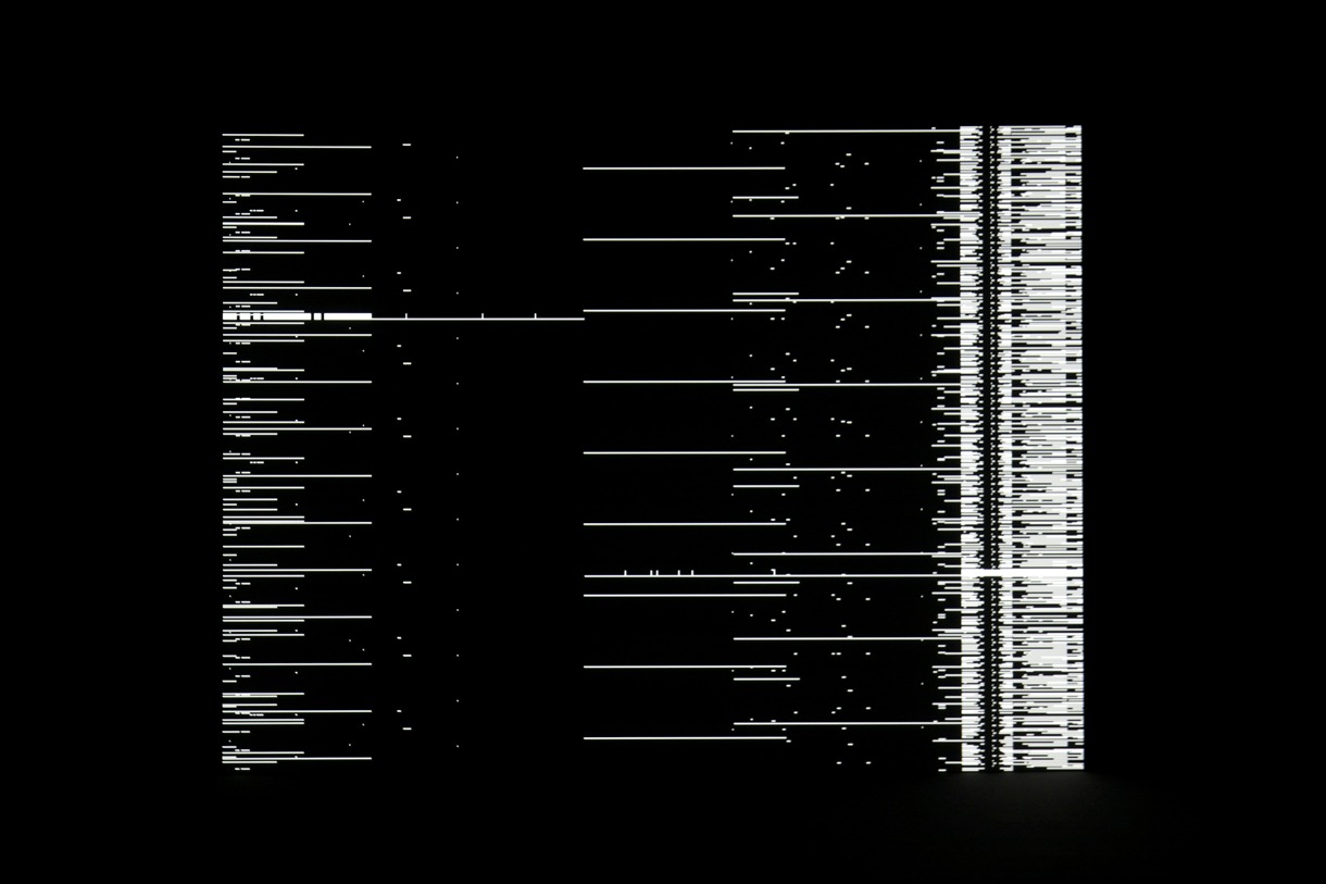 「datamatics [ver.2.0]」の映像の一部。