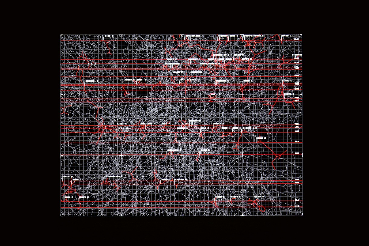 「datamatics [ver.2.0]」の映像の一部。