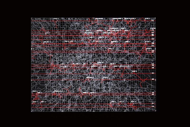 「datamatics [ver.2.0]」の映像の一部。