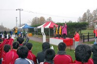 ぶどう収穫イベントの様子。