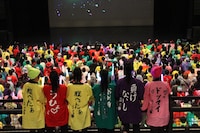 11月5日のZepp Nagoya「ライブ・ビューイング 直送ももクロvol.5『平面革命 男祭りの巻』」より。