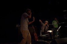 左から田我流、七尾旅人、やけのはら（Photo by Ryo Mitamura）