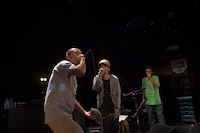 左から田我流、七尾旅人、やけのはら（Photo by Ryo Mitamura）