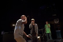 左から田我流、七尾旅人、やけのはら（Photo by Ryo Mitamura）