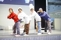 「DISH//&超特急 2NDリリース！ HMVツアー “礎”～初心者マーク大歓迎～」第2部より、「ザ・ディッシュ～とまらない青春 食欲編～」を初披露するDISH//。