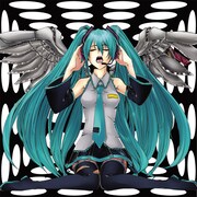 非常階段 feat. 初音ミク「初音階段」ジャケット。イラストはhajiが担当。