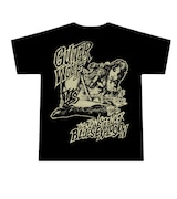 THE JON SPENCER BLUES EXPLOSIONとギターウルフの対バンライブで販売されるチャリティTシャツ。