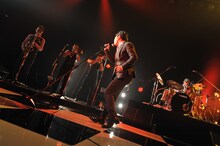 「在日ファンク『連絡』発売記念ツアー」の模様。 (C)高田梓