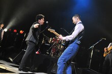 「在日ファンク『連絡』発売記念ツアー」の模様。 (C)高田梓