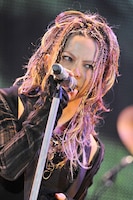 3月25日（現地時間）に行われたMadison Square Garden公演でのhyde（Vo）。