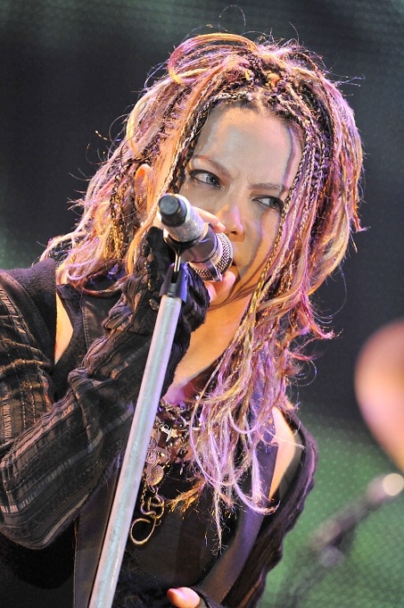 3月25日(現地時間)に行われたMadison Square Garden公演でのhyde(Vo)。