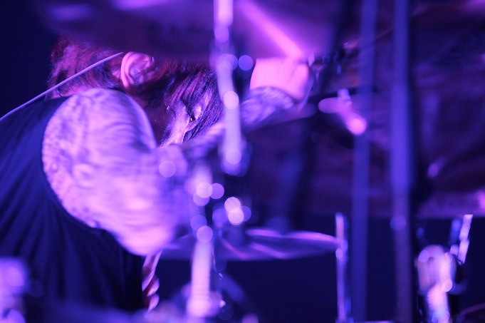 3月25日（現地時間）のMadison Square Garden公演でのyukihiro（Dr）。