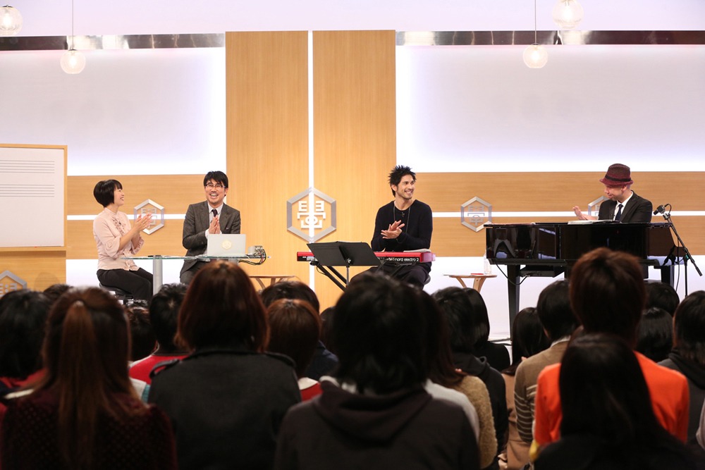 NHK Eテレ「亀田音楽専門学校」の様子。