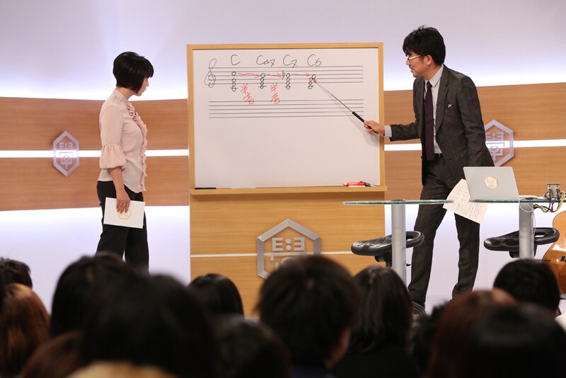 NHK Eテレ「亀田音楽専門学校」の様子。