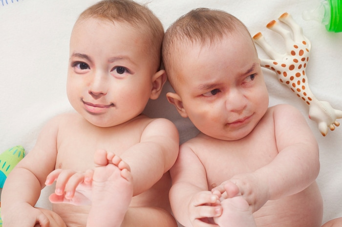 ファンタジスタさくらだのブログに掲載された赤ちゃんの予想合成写真。