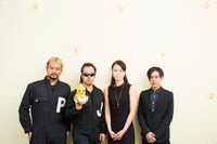 左から→Pia-no-jaC←、渋谷員子、DE DE MOUSE。