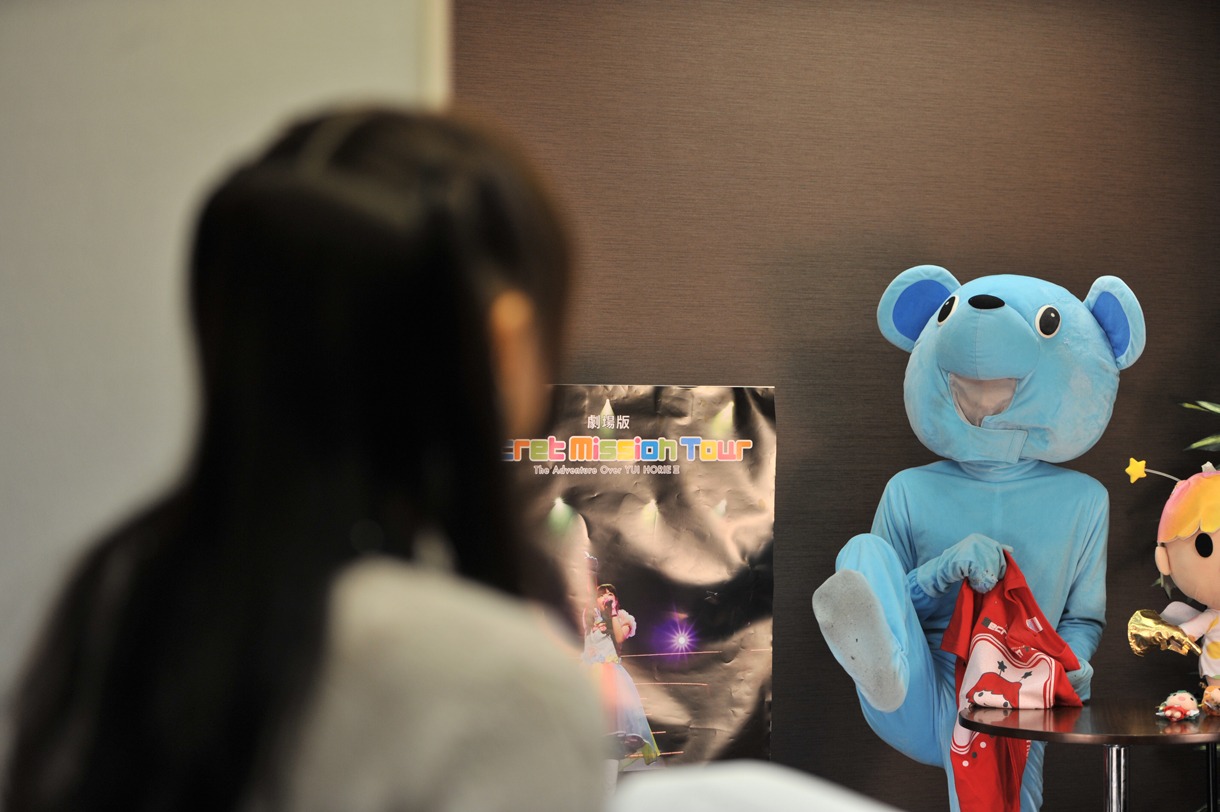 エコーちゃん＆クマスターによるグッズ紹介の舞台裏。