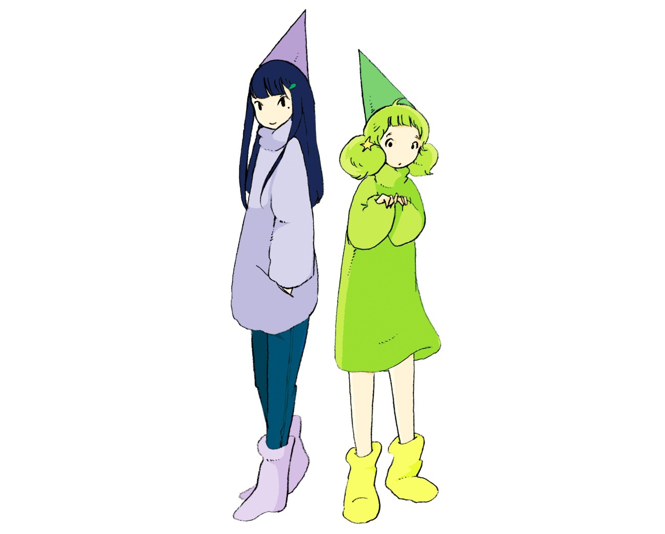 さよポニの新メンバー。左がゆゆ、右がしゅか。
