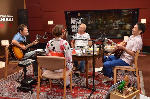 「歌ってくだけろ！ 所トータス奥田の男子会」前回の放送の様子。