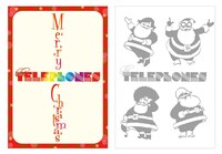 キュートなイラストが目を引くクリスマスカード。