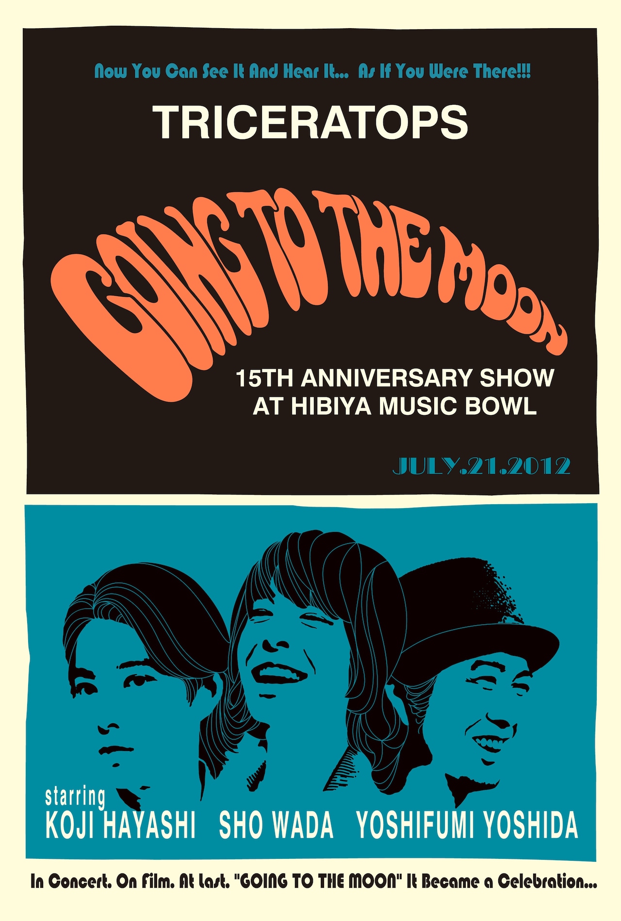 TRICERATOPSトライセラトップス　ライブシネマ記念ポスター　サイン入り TRICERATOPSトライセラトップスライブシネマ記念ポスターサイン入り