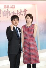 安住紳一郎アナウンサーと新垣結衣。
