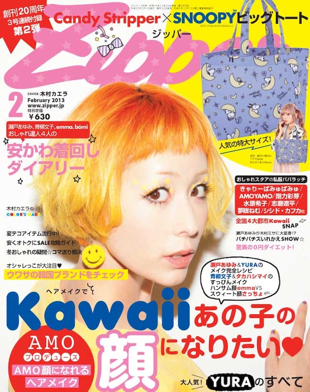 「Zipper 2013年2月号」表紙