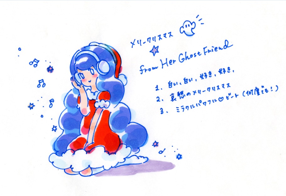 イラストレーターとしても活躍しているShinobu Ono（Vo）が描き下ろしたイメージビジュアル。